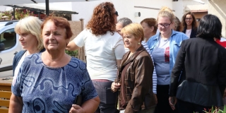 Fotografia: Stretnutie členov Ružencového bratstva na farskom dvore 8.9.2019
