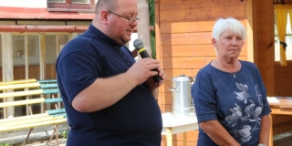 Fotografia: Stretnutie členov Ružencového bratstva na farskom dvore 8.9.2019