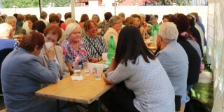 Fotografia: Stretnutie členov Ružencového bratstva na farskom dvore 8.9.2019