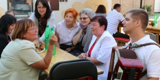 Fotografia: Stretnutie členov Ružencového bratstva na farskom dvore 8.9.2019