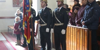 Fotografia: Požehnanie obnovenej hasičskej zástavy 9.2.2020