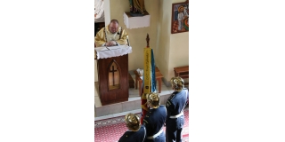 Fotografia: Požehnanie obnovenej hasičskej zástavy 9.2.2020