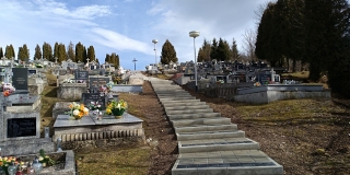 Fotografia: Výstavba chodníka na strednom cintoríne 11/2019