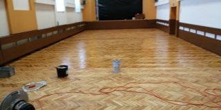 Fotografia: Renovácia podlahy v Kultúrnom dome - marec 2020