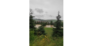 Fotografia: Mimoriadna situácia - Zaplavenie cesty, Domu nádeje, ihriska, vyliatie kanálu 30.06.2021, 01.07.2021