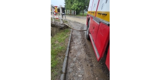 Fotografia: Mimoriadna situácia - Zaplavenie cesty, Domu nádeje, ihriska, vyliatie kanálu 30.06.2021, 01.07.2021