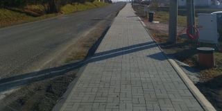 Fotografia: Vybudovanie chodníka Nová Ľubovňa - Jakubany