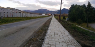 Fotografia: Vybudovanie chodníka Nová Ľubovňa - Jakubany