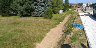 Fotografia: Vybudovanie chodníka Nová Ľubovňa - Jakubany