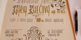 Fotografia: Prijatie 100. ročnej jubilantky - Márie Kmečovej, rod. Jančiovej (foto Patrícia Žembová)