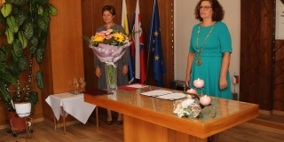 Fotografia: Prijatie 100. ročnej jubilantky - Márie Kmečovej, rod. Jančiovej (foto Patrícia Žembová)