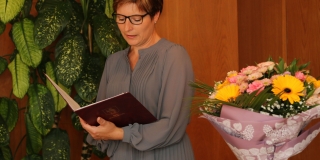 Fotografia: Prijatie 100. ročnej jubilantky - Márie Kmečovej, rod. Jančiovej (foto Patrícia Žembová)