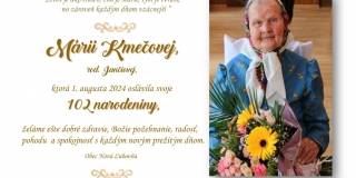 Pani Mária Kmečová oslávila svoje 102. narodeniny – fotografia 9