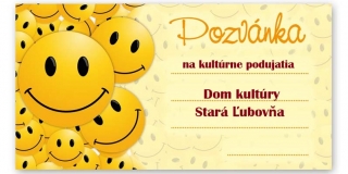 Pozvánka na kultúrne podujatia v Starej Ľubovni