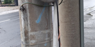 Fotografia: Oprava elektrického vedenia k verejnému osvetleniu za budovou Privat Pohoda