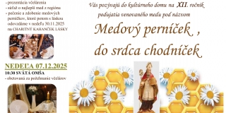 Medový perníček, do srdca chodníček - XII. ročník podujatia - 29.11.2025 – fotografia 1