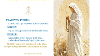 Májové pobožnosti v našej farnosti