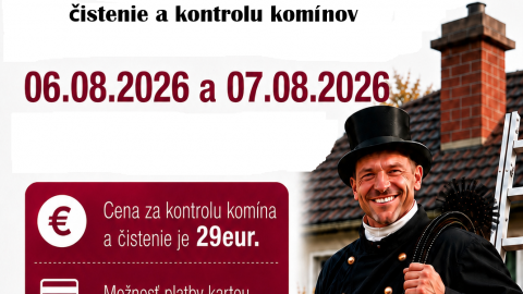 Ponuka čistenia a kontroly komínov