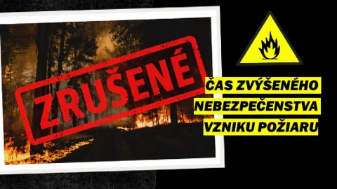 Zrušenie času zvýšeného nebezpečenstva vzniku požiaru - 28.08.2026