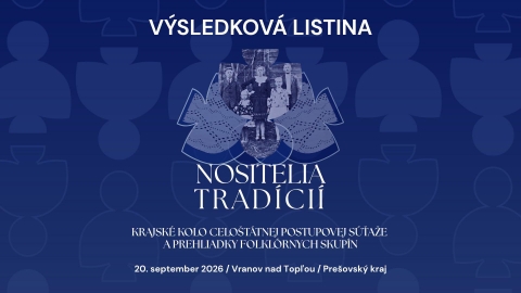 FSk taľar sa umiestnil v zlatom pásme s návrhom na postup na krajskom kole celoštátnej postupovej súťaži a prehliadky - Nositelia tradícií