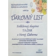 Ďakovný list FSk Taľar