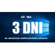 Už iba 3 dni elektronického sčítania