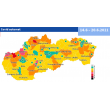 Od pondelka 14.06.2021 je okres Stará Ľubovňa v žltej farbe