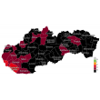 Od pondelka 22. novembra bude na Slovensku 54 okresov čiernych