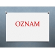 Oznam ÚPSVaR