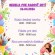Nedeľa pre radosť detí - 26.04.2026 - Hotel SOREA ĽUBOVŇA