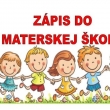 Zápis detí do MŠ pre školský rok 2026/2027