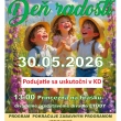 ZMENA - Deň radosti - 30.05.2026 sa z dôvodu nepriazne počasia uskutoční v Kultúrnom dome